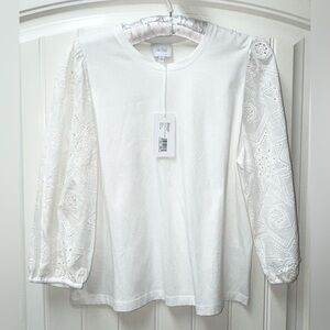 NEW NWT $160 WOMENS MEDIUM (bust 40”) CALME JOHNNY WAS NORA EAST TEE SHIRT